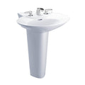 Bone Pedestal Lavatory Q5481