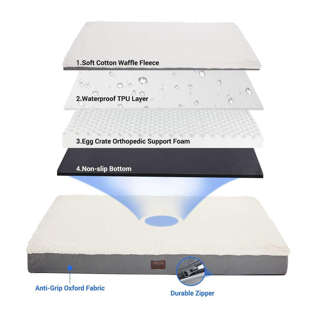 Orthopedic Dog Bed with Egg Foam and Non-Slip Bottom Q2615