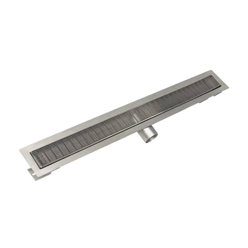 Satin Stainless 24 inch Linear Shower Drain Kit H557