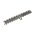 Satin Stainless 24 inch Linear Shower Drain Kit H557