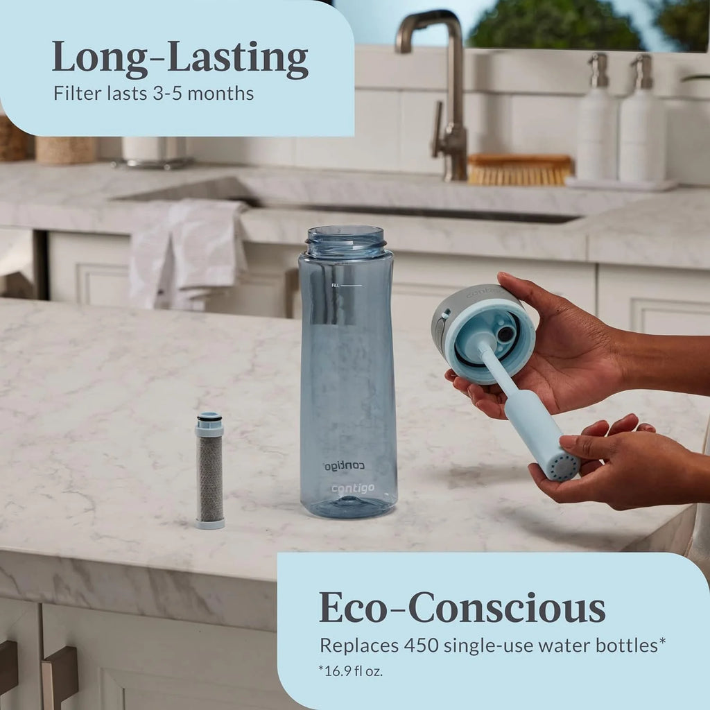 24 oz Plastic Filter Water Bottle R49114