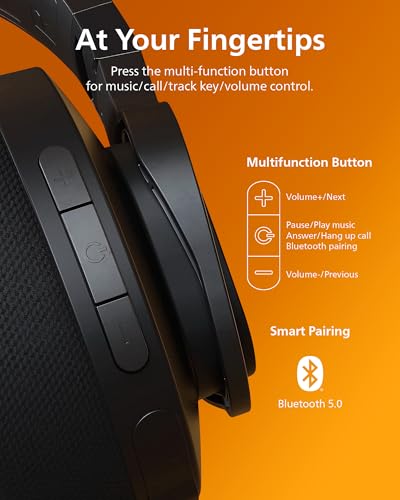 Wireless Over-Ear Bluetooth Headphones with Noise Canceling B1257