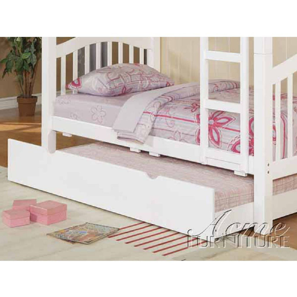 White Twin Trundle with Pull Down Bed J321464