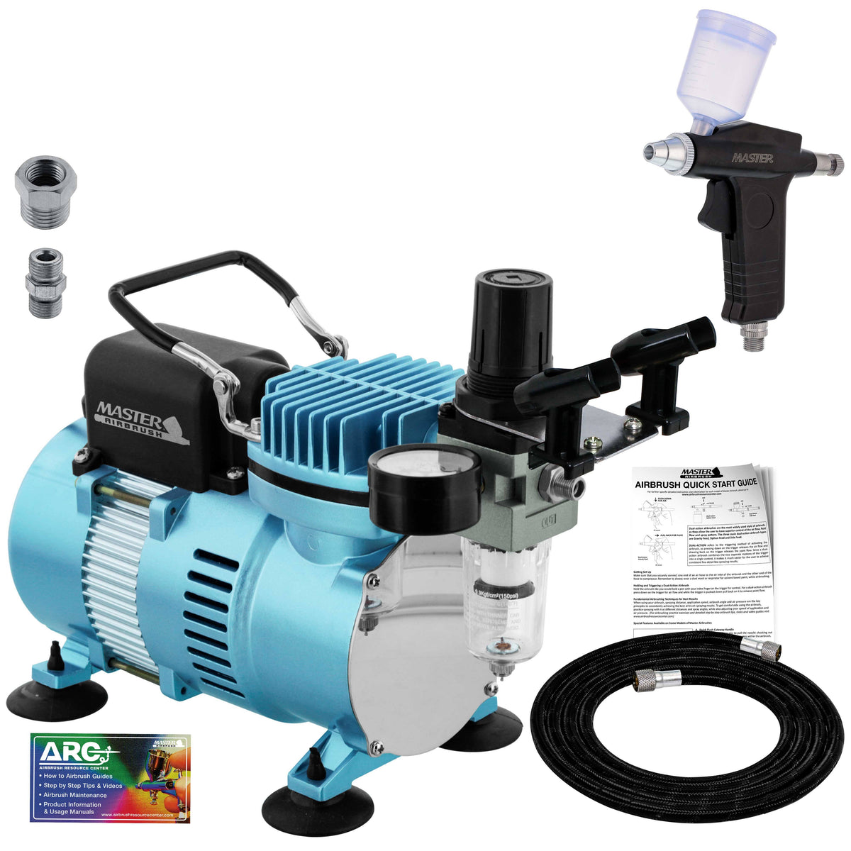 Gravity Airbrush with Compressor and Hose O359