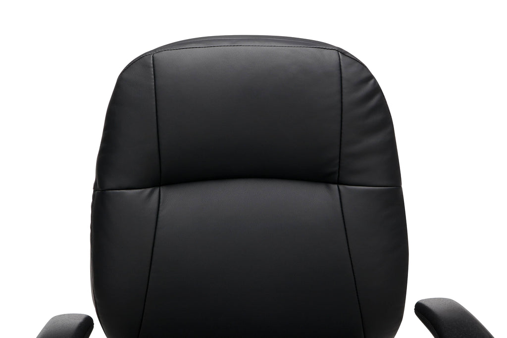 Leatherette Mid-Back Chair with Adjustable Arms L29927
