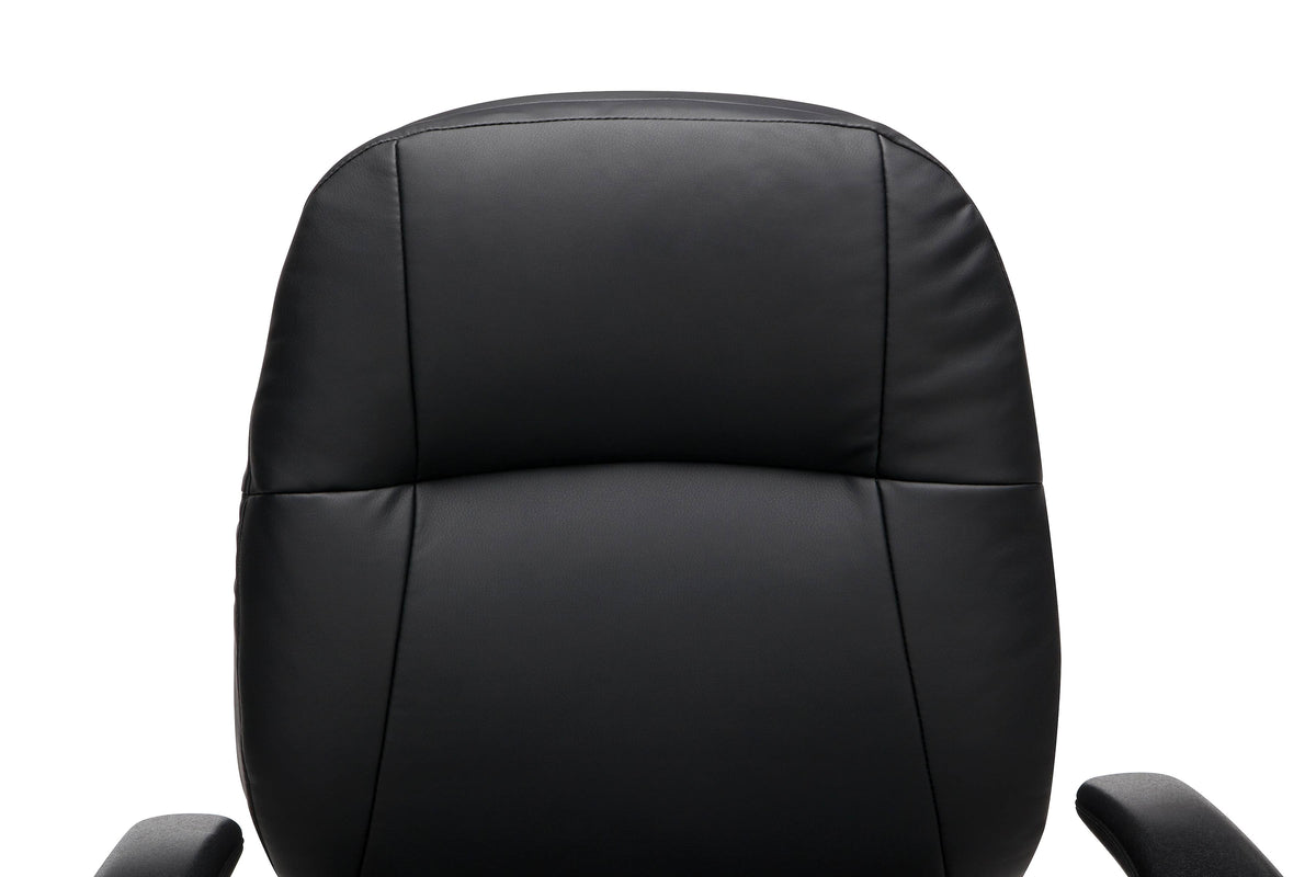 Leatherette Mid-Back Chair with Adjustable Arms L29927