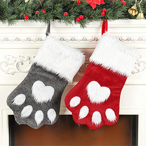 Plush Plaid Christmas Stockings C7197