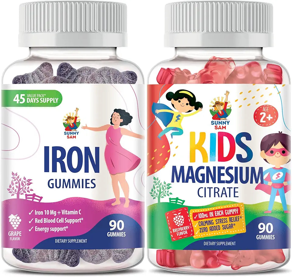 Magnesium Gummies & Iron Gummies with Vitamin C J7525