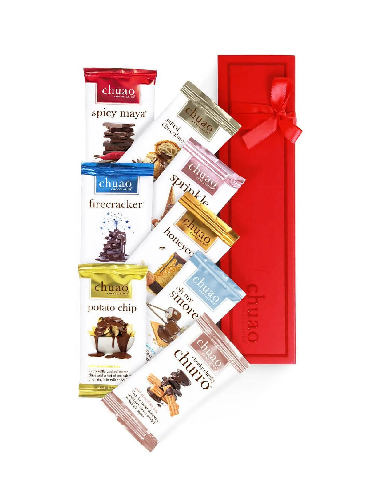 Assorted Mini Gourmet Chocolate Bars Gift Box Milk And Dark Chocolate C20591