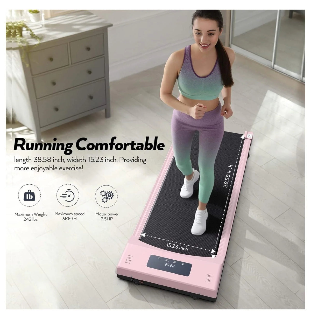 2.5HP Under Desk Treadmill V898