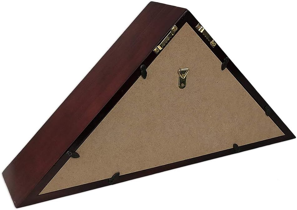 Mahogany Finish Wooden Flag Display Case G57968