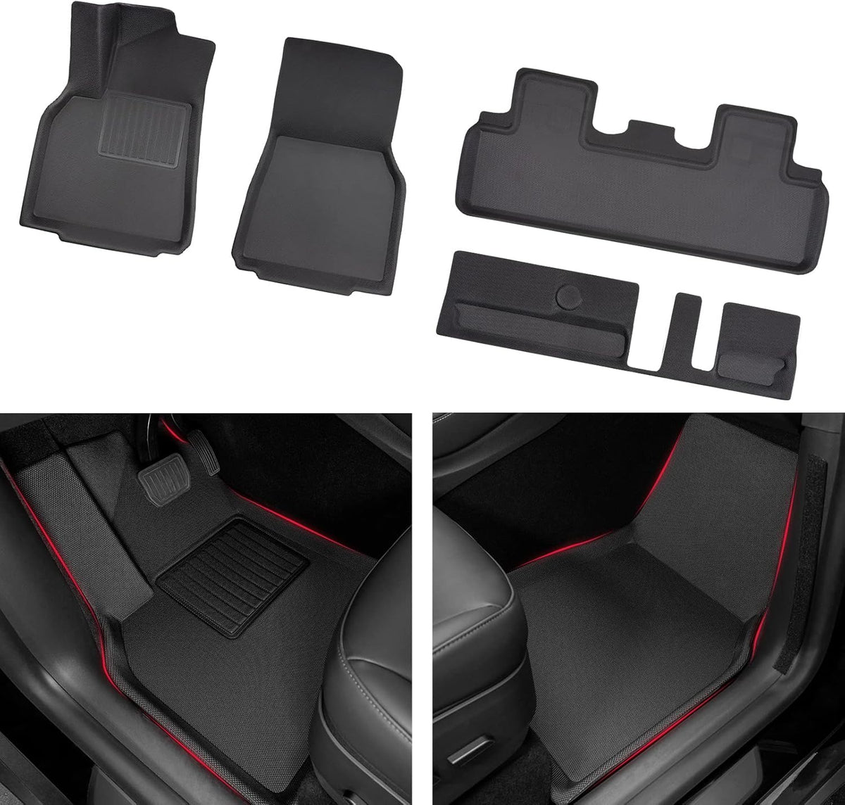 7 Seater Waterproof Floor Mats for Tesla Model Y T5675