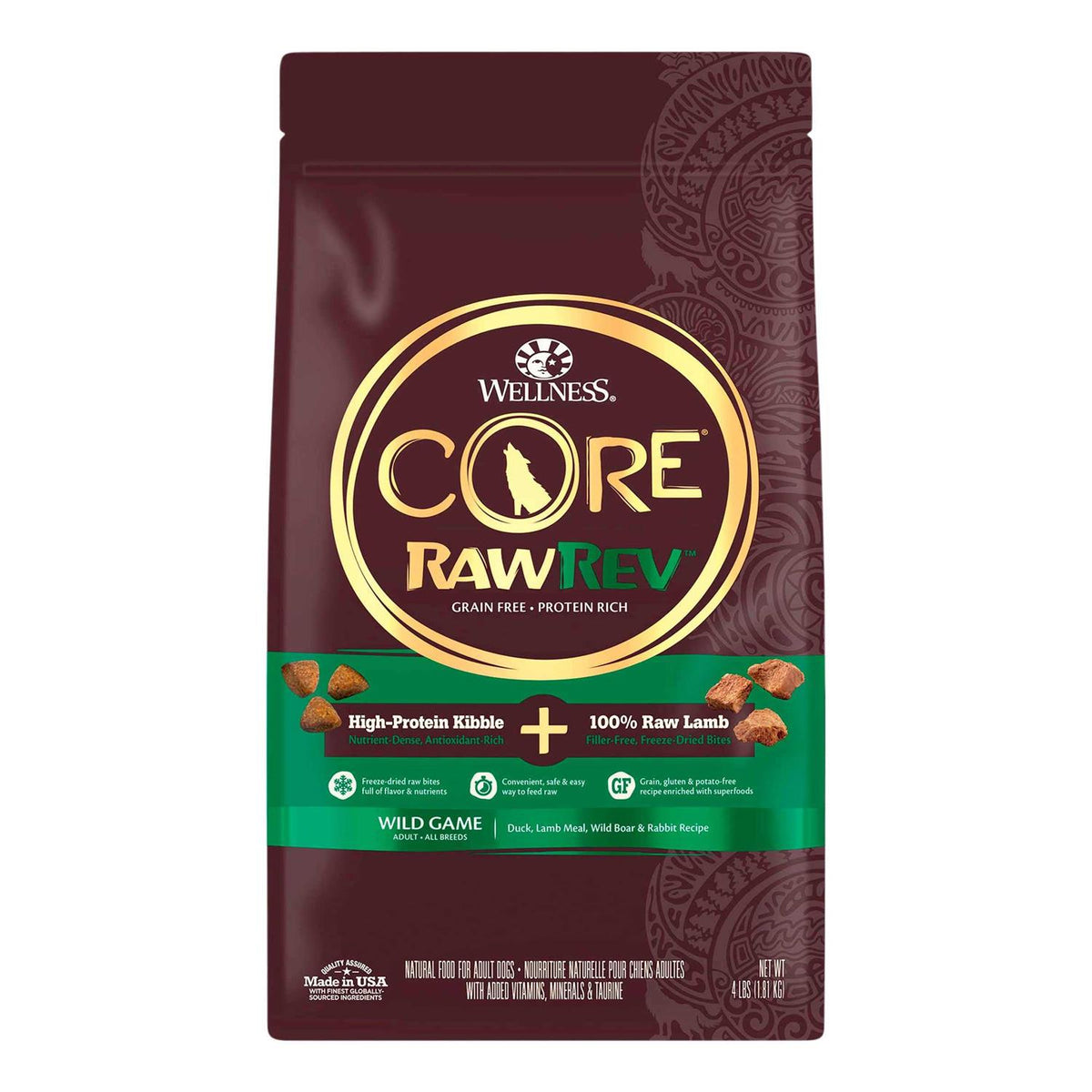 Grain Free Wild Game Freeze Dried Dry Dog Food C600652