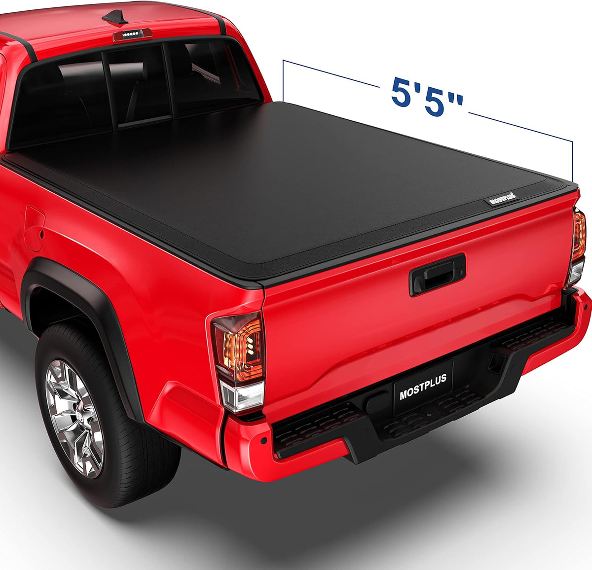 Soft Vinyl Truck Bed Tonneau Cover 5.5 FT 66.7 inch Z985331
