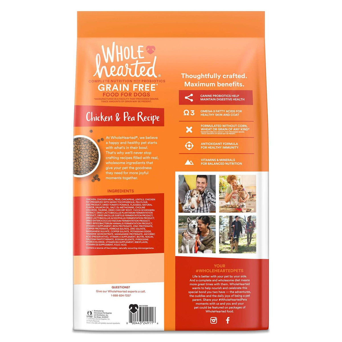 Grain Free Chicken and Pea Recipe Dry Puppy Food R827197