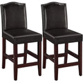 Brown Faux Leather Dining Chairs M93261