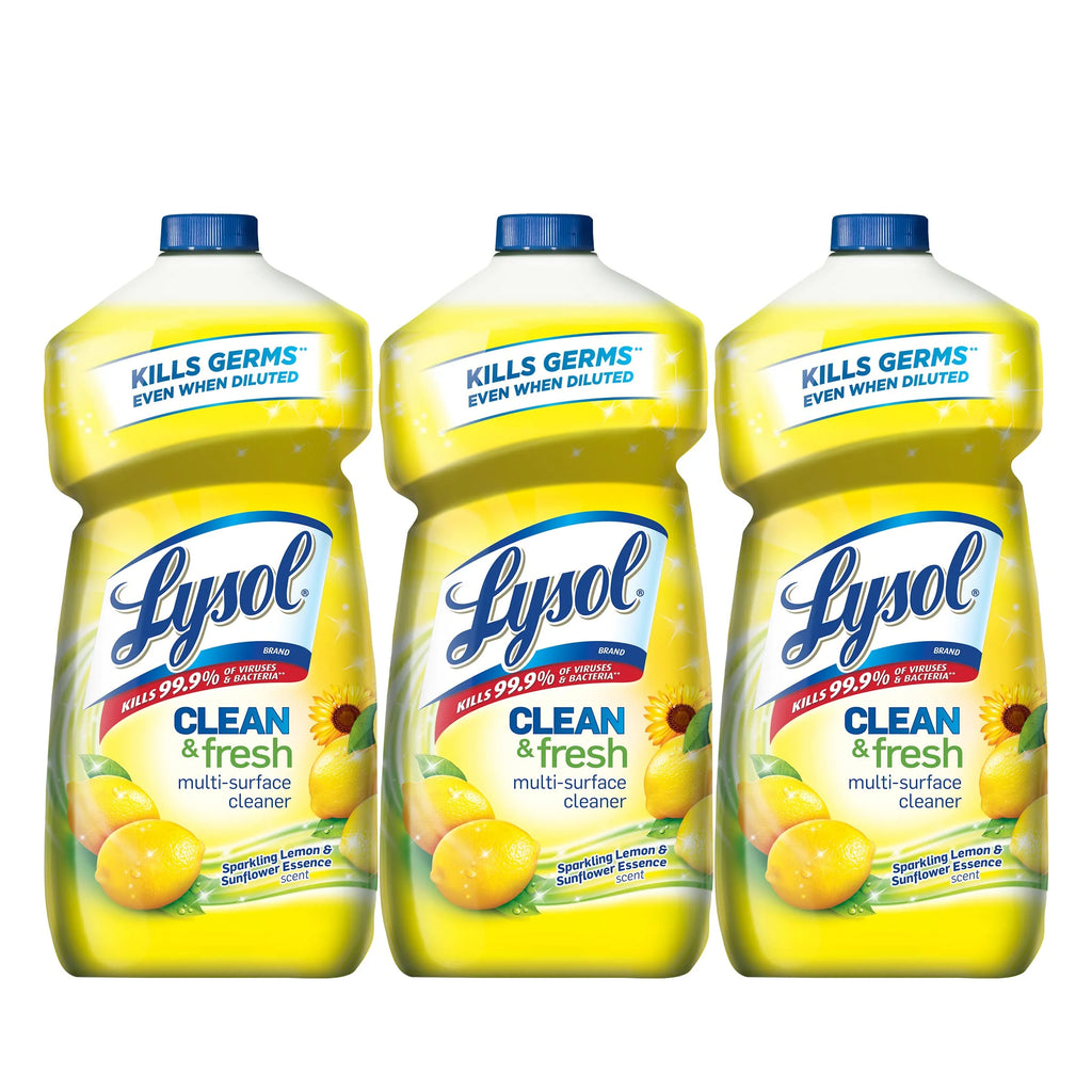 Multi-Surface Cleaner Sparkling Lemon And Sunflower Essence 40 Fl Oz Pack Of 3 P41837