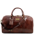 Brown Large Leather Duffle Bag J6195