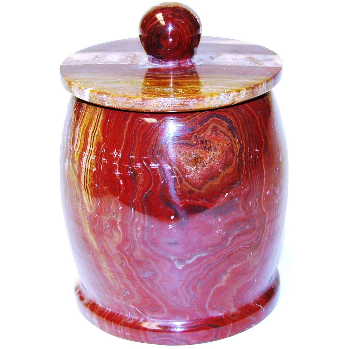 Multi Brown Onyx Bathroom Canister V675429