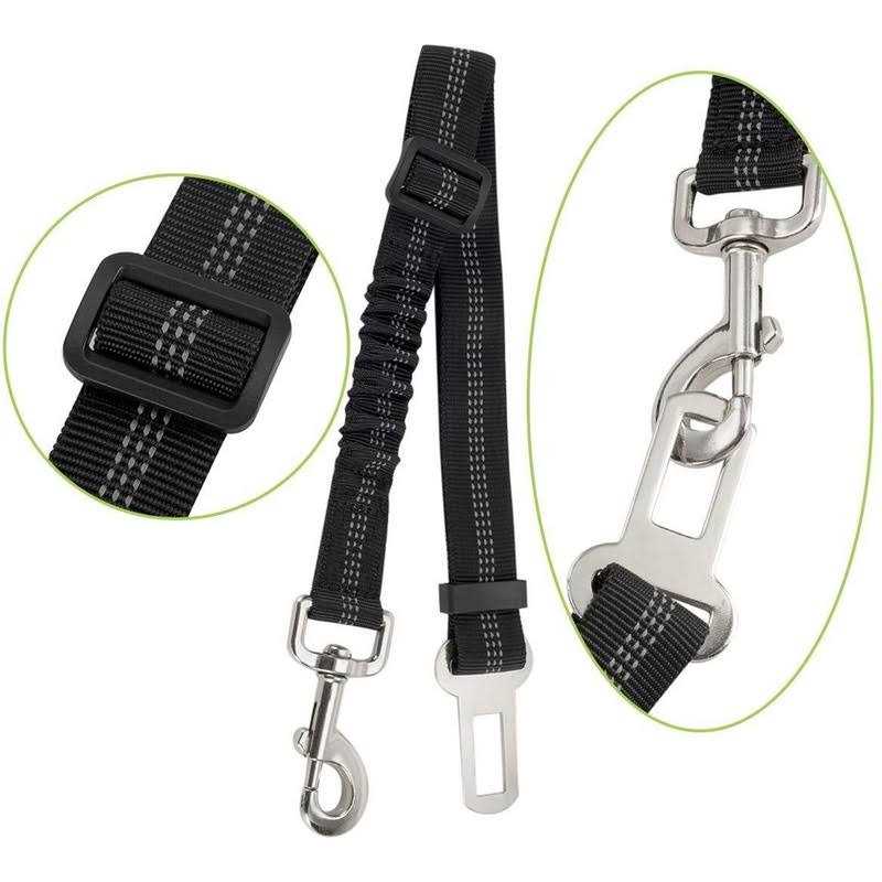Dog Car Harness Seat Belt Set Adjustable Mesh Breathable C9791
