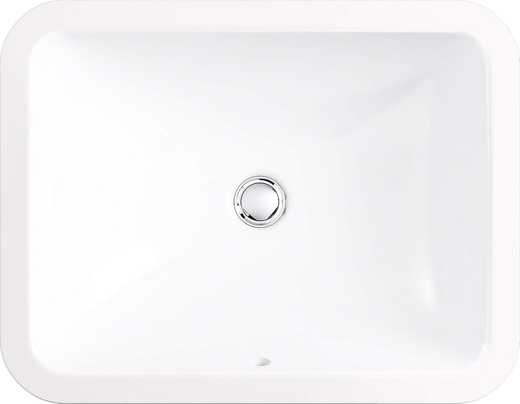 White Under-Mount Bathroom Sink V7915