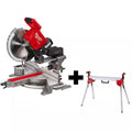 18V Lithium-Ion Brushless Cordless 12 in. Dual Bevel Sliding Compound Miter Saw Kit with Stand and Battery F966645