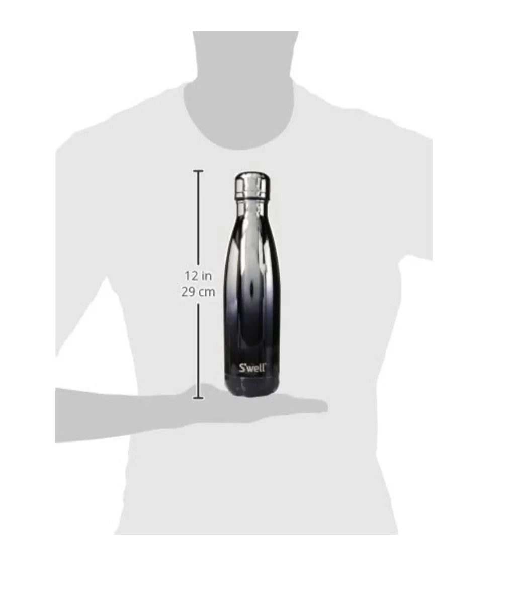 White Gold Ombré Stainless Steel Vacuum-Insulated Water Bottle O87420