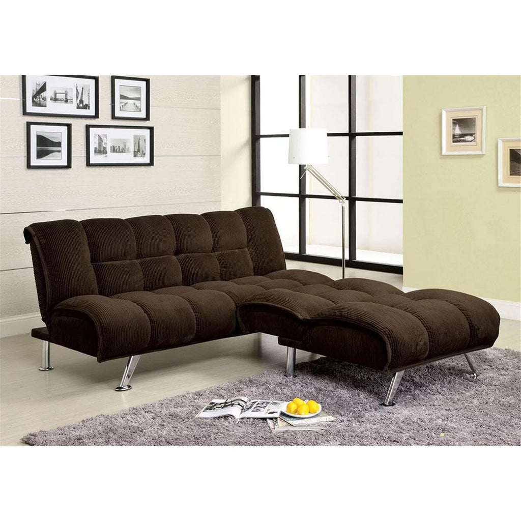Dark Brown Futon Sofa L4507