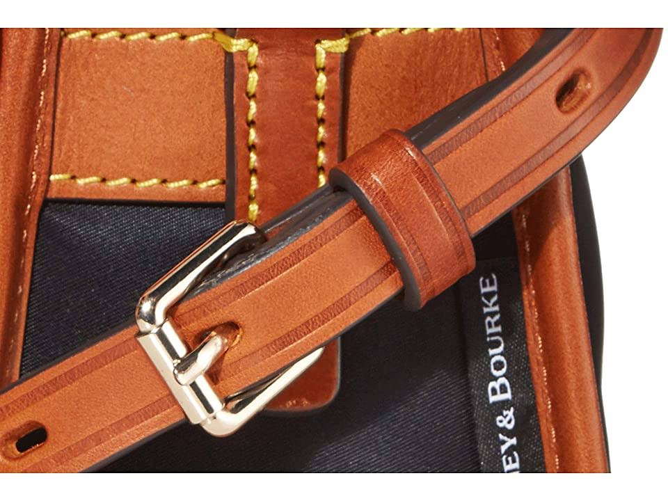 Black/Gold Nylon Zip Crossbody B2726