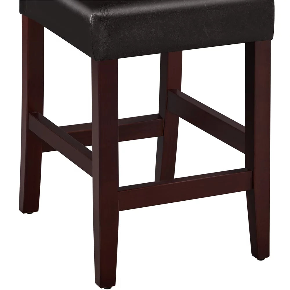 Brown Faux Leather Dining Chairs M93261