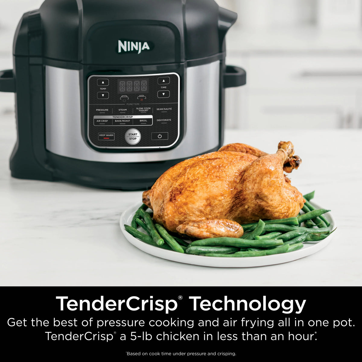 10-in-1 6.5-Quart Pressure Cooker Air Fryer Multicooker W52398