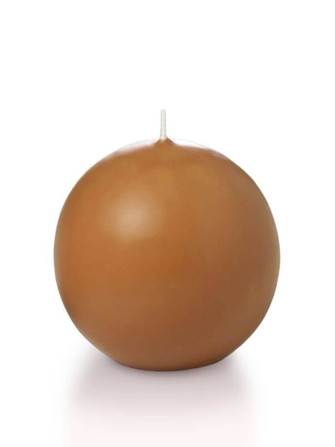 12 Bulk Sphere Candles Toffee X608561