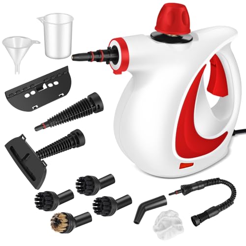 Handheld Pressurized Steam Cleaner with 12 pcs Accessories I154218