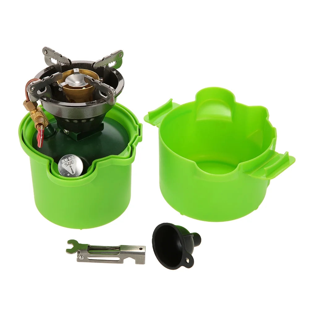 Portable Gasoline-burning Camping Furnace Cooker S7531