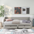 Wooden Daybed with Trundle and Two Storage Drawers L99766