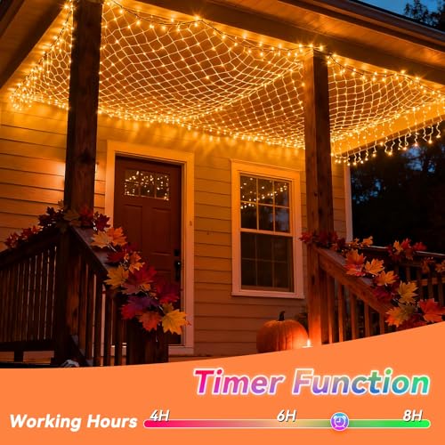 10 x 10ft 240 LED 35 Colors Changing Net Lights J36141