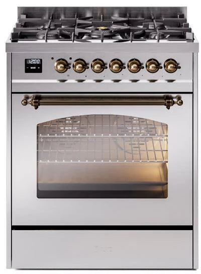 30 Dual Fuel Propane Gas Range in Stainless Steel Q473