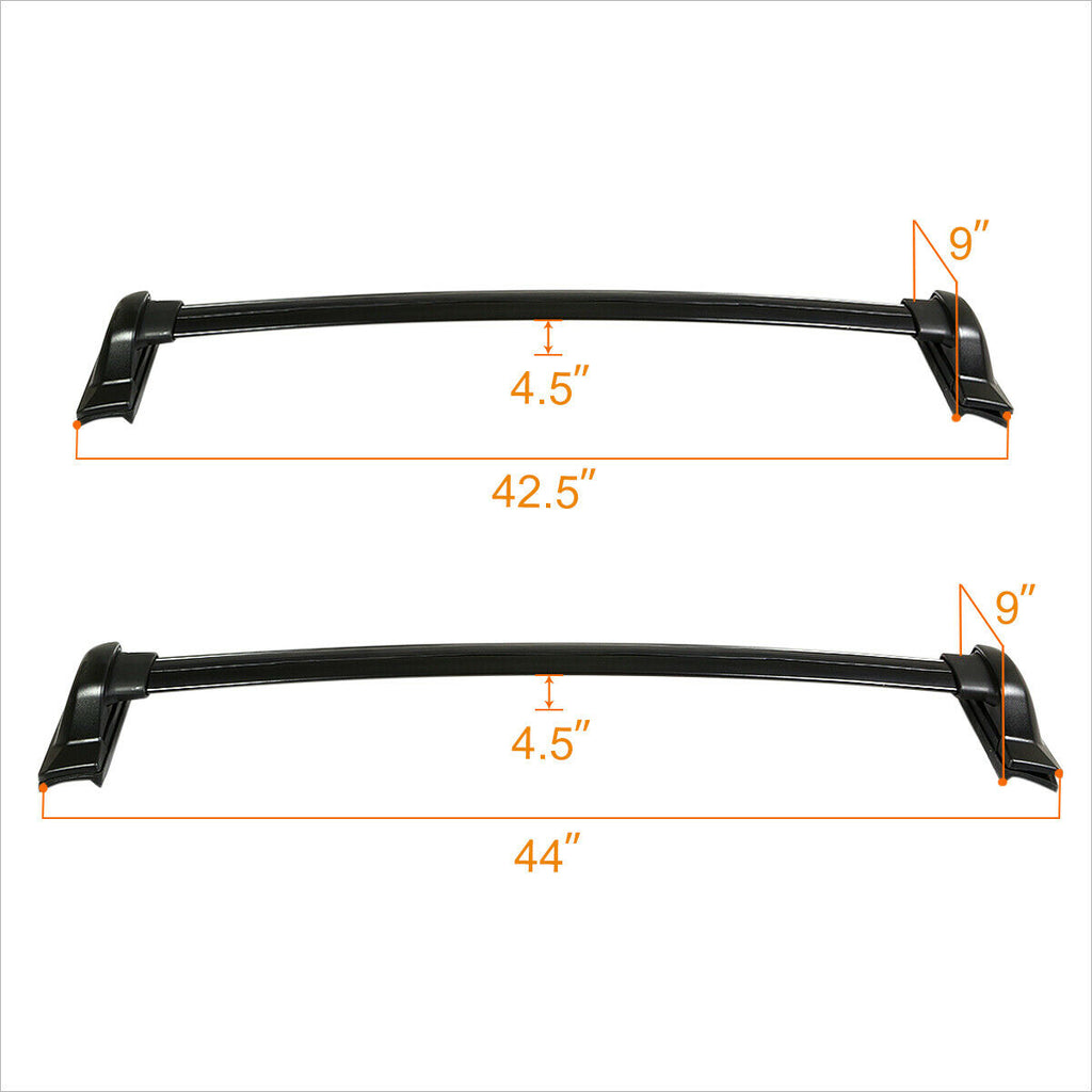 Black Coated Aluminum Roof Rack Crossbar U309