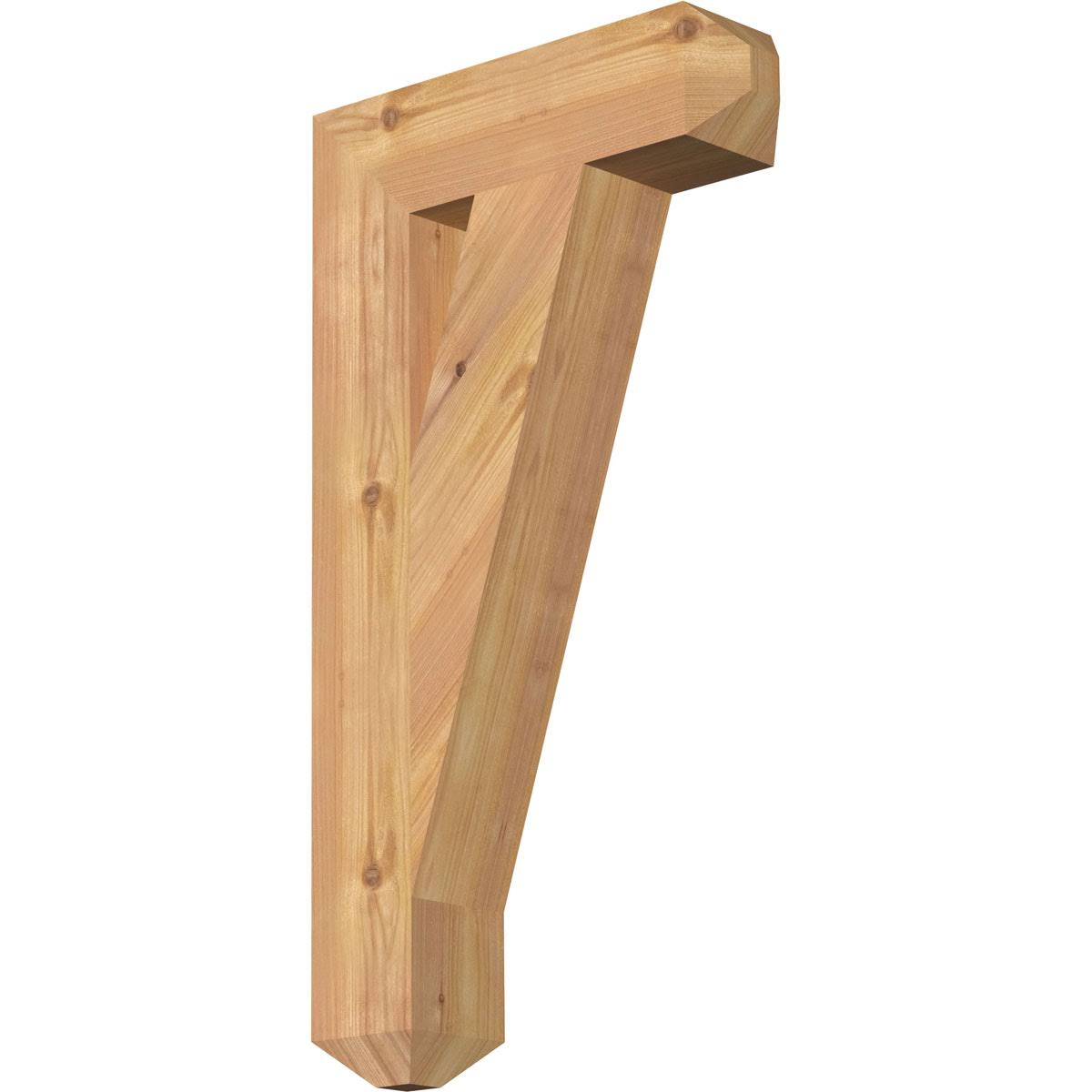 Traditional Craftsman Smooth Bracket, Western Red Cedar W679