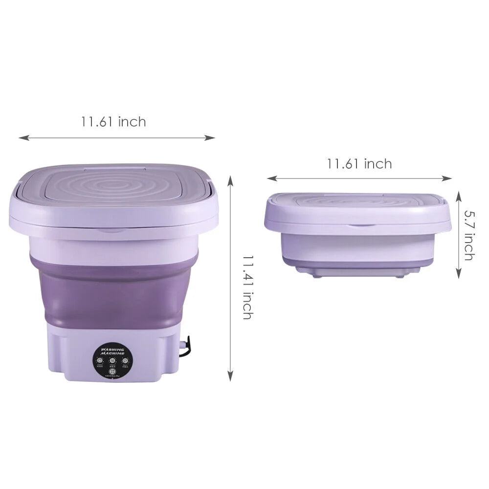 Portable Washer with Drying, 8L Mini Machine R729
