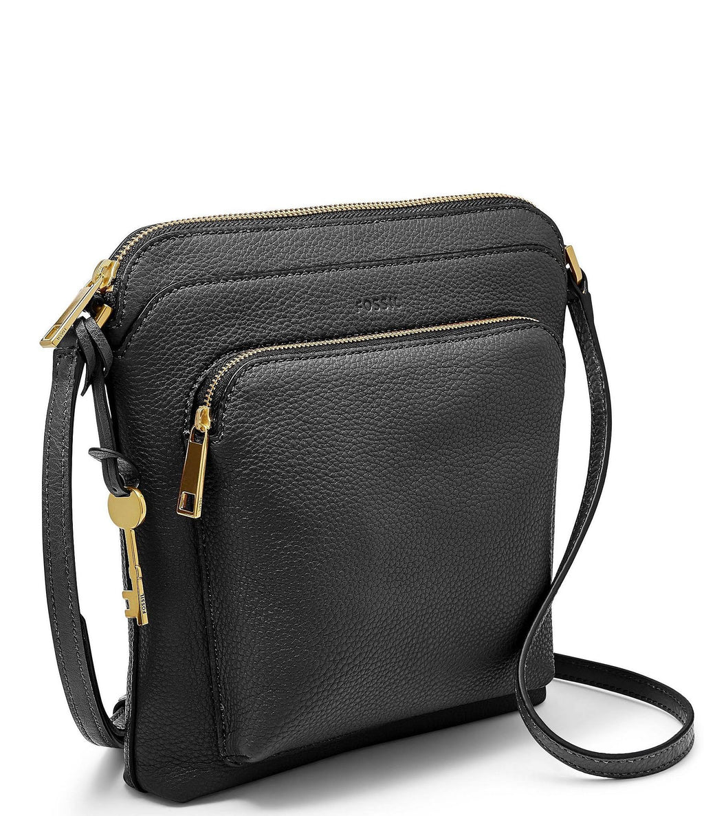 Black Leather Crossbody H98585