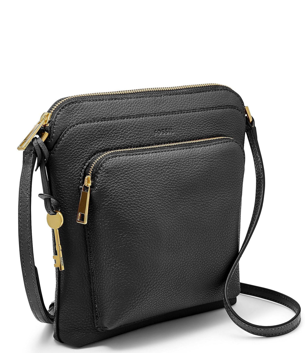 Black Leather Crossbody H98585