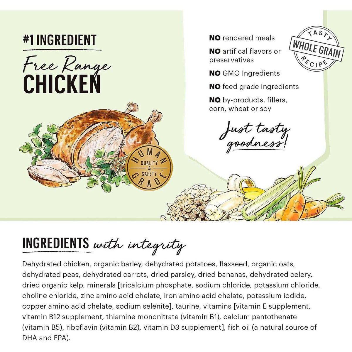 Dehydrated Whole Grain Chicken Dog Food G919443