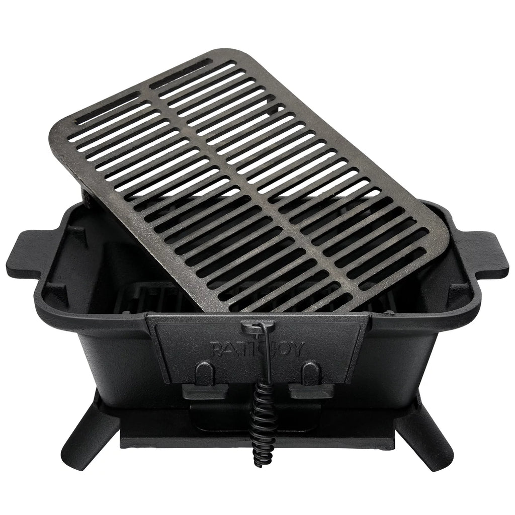 Portable Heavy Duty Cast Iron Charcoal Grill X32080