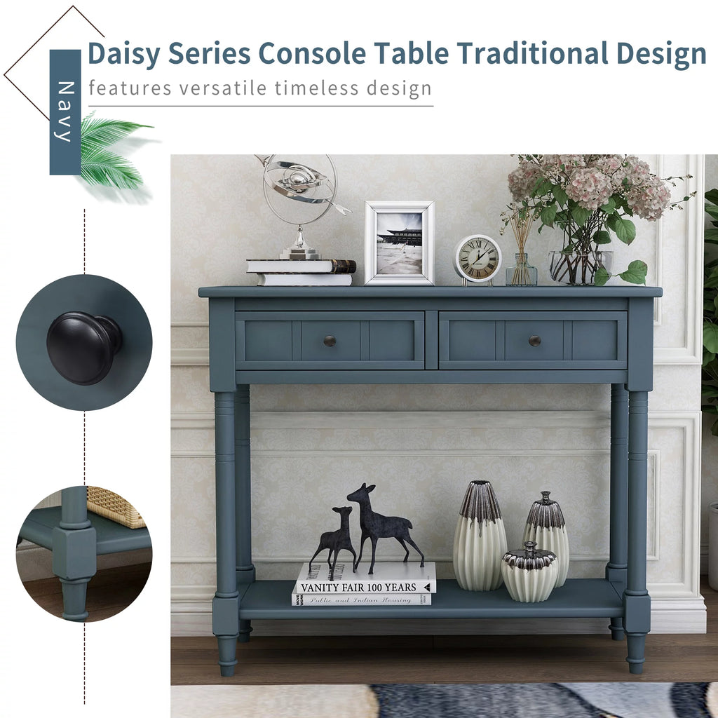 35.4" Console Table with 2 Drawers R601136