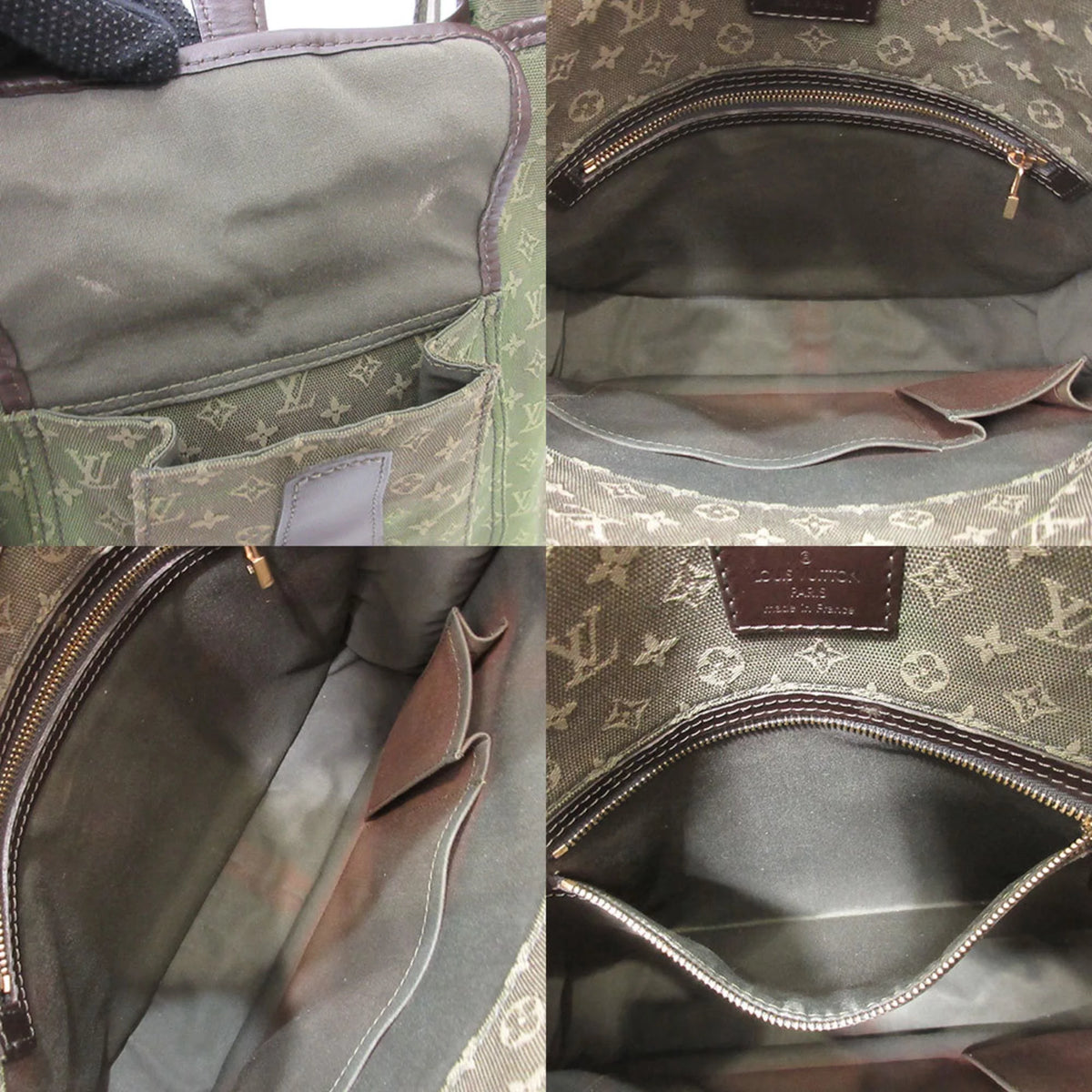 Khaki Green Monogram Shoulder Bag C767