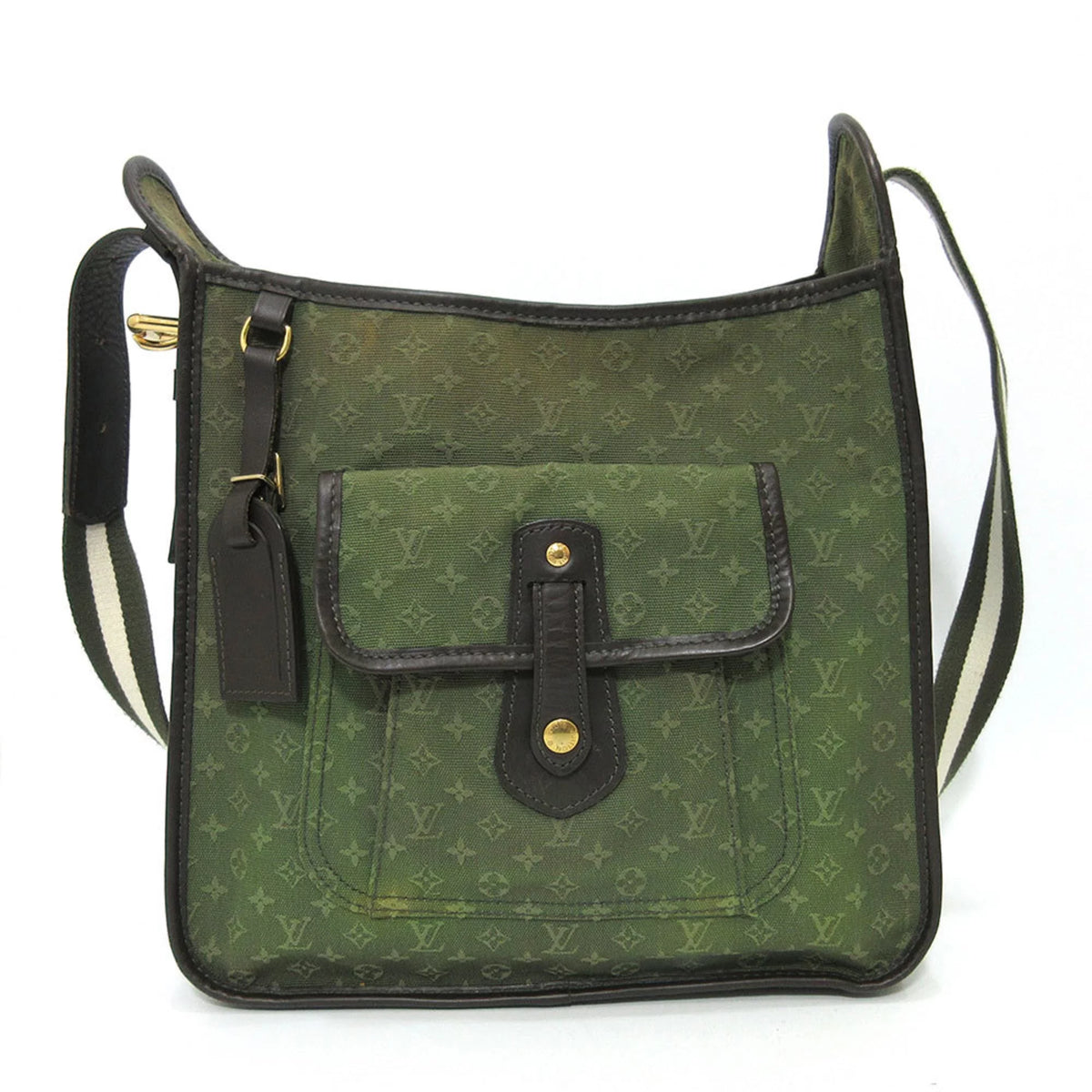 Khaki Green Monogram Shoulder Bag C767