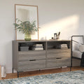 Weathered Oak Wide Dresser B523