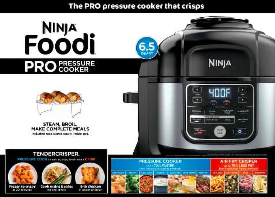 10-in-1 6.5-Quart Pressure Cooker Air Fryer Multicooker W52398