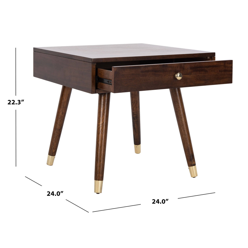 Brown Cap End Table S984644